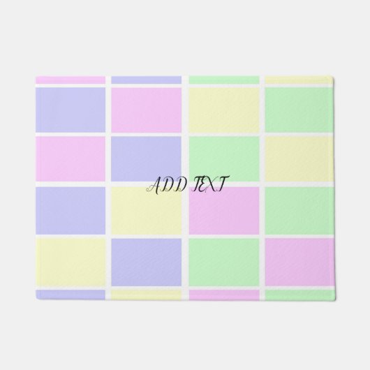 Zachte abstracte kleurenspectrum deurmat (Voorkant)