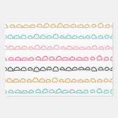 Zachte Abstracte Krabbel Regenboog Strepen Inpakpapier Vel (Voorkant 2)