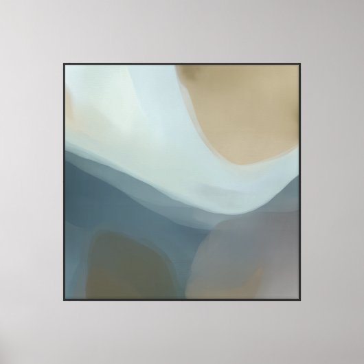 Zachte Abstracte Kunst op de Horizon Canvas Afdruk (Voorkant)