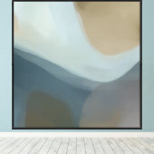 Zachte Abstracte Kunst op de Horizon Canvas Afdruk (Insitu (Houten vloer))