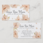 *~* Zachte Abstracte Moderne Florence Waterverf Visitekaartje (Voorkant / Achterkant)