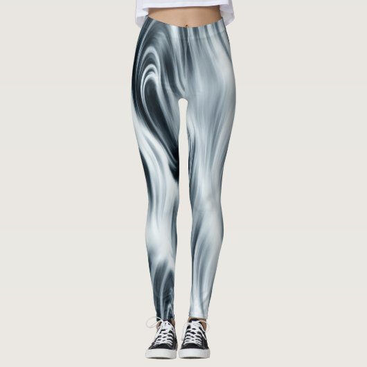 Zachte Abstracte rivierrivierrivieren Leggings (Voorkant)