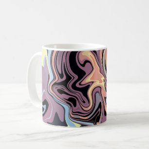 Zachte Abstracte stroom van pastel en gedempte ton Koffiemok