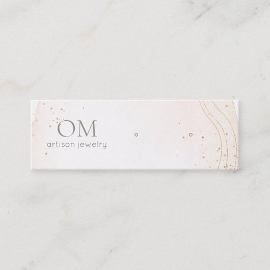 Zachte Abstracte Waterverf, houder B Mini Visitekaartje (Voorkant)