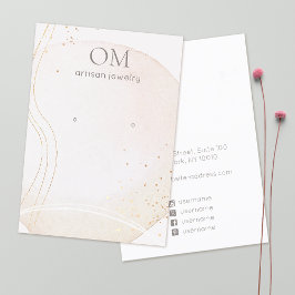 Zachte Abstracte Waterverf Verdien de houder van h Visitekaartje