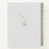 Zachte Abstracte Waterverf Vormen Gepersonaliseerd Notitieboek (Achterkant)