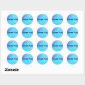 Zachte Abstracte Waterverven Hartelijk dank Ronde Sticker (Vel)
