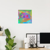 Zachte Abstractie Poster (Thuiskantoor)
