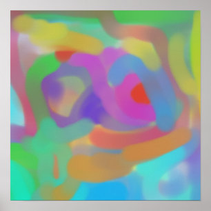 Zachte Abstractie Poster