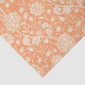 Zachte Achtergrond van de Perzik met Witte Bloemen Tissuepapier (Detail)