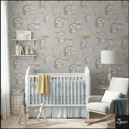 Zachte Adorable Dieren Paradijs Behang