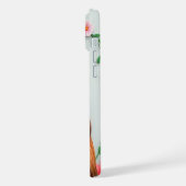 Zachte Afghaanse windhond luxe bloemendesign voor  iPhone Hoesje (Linkerkant)