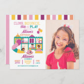 Zachte afspeelbal van de geboorte-meisjespartij Fo Kaart (Voorkant / Achterkant)