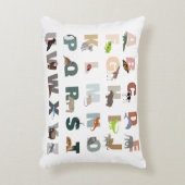 Zachte Alfabet ABC Dieren Accent Kussen (Voorkant(Verticaal))