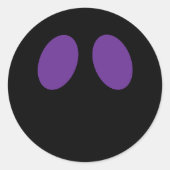 Zachte Alien Ogen Halloween Feest Favor Sticker (Voorkant)