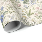 Zachte Alpen Wilde Bloemenwei Kunst Cadeaupapier (Rol Hoek)