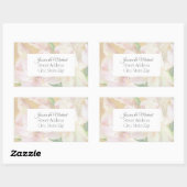 Zachte Alstromeria Painting Rechthoekige Sticker (Vel)