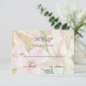 Zachte Alstromeria Painting RSVP Kaartje (Staand voorkant)