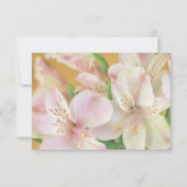 Zachte Alstromeria Painting RSVP Kaartje (Achterkant)