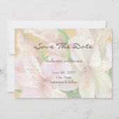 Zachte Alstromeria Painting Save The Date (Voorkant)