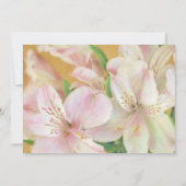Zachte Alstromeria Painting Save The Date (Achterkant)