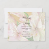 Zachte Alstromeria Schildering Kaart (Voorkant)