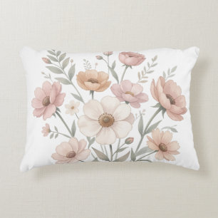 Zachte Anemoon Boeket Aquarel Zachtheid Accent Kussen