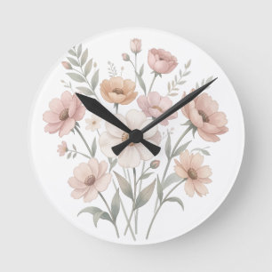 Zachte Anemoon Boeket Aquarel Zachtheid Ronde Klok