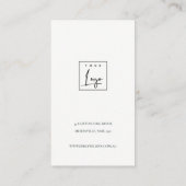 ZACHTE AQUA BLUE GOLD ABSTRACT EARRING DISPLAY LOG VISITEKAARTJE (Achterkant)