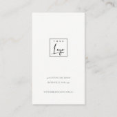 ZACHTE AQUA BLUE GOLD ABSTRACT EARRING DISPLAY LOG VISITEKAARTJE (Achterkant)