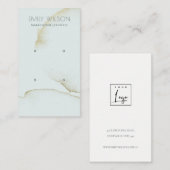 ZACHTE AQUA GOLD ABSTRACT 2 EINDE WEERGAVE LOGO VISITEKAARTJE (Voorkant / Achterkant)