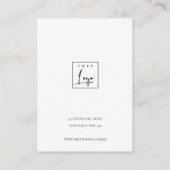 ZACHTE AQUA GOLD ABSTRACT 3 WEERGAVE LOGO VISITEKAARTJE (Achterkant)