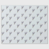 Zachte aquarel Lavendel Cadeaupapier (Vlak)
