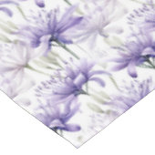 Zachte aquarel Paarse bloempatroon Tafelkleed (Gekanteld)