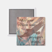 Zachte arend en veer magneet (Voorkant / Achterkant)