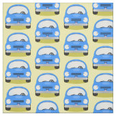 Zachte auto cartoonpatroon stof (Swatch)