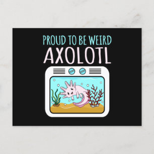Zachte Axolotl Kawaii Animal Axolotls Lover Pet Ew Uitnodiging Briefkaart