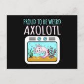 Zachte Axolotl Kawaii Animal Axolotls Lover Pet Ew Uitnodiging Briefkaart (Voorkant)