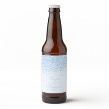 Zachte Baby Blauwe Glitter