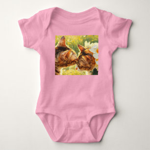Zachte Baby Body met Cute Cats die Jou en Mij voor Romper