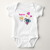Zachte baby body met muis romper (Voorkant)