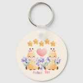 Zachte baby-giraffe-sleutelhanger sleutelhanger (Achterkant)