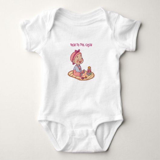 Zachte baby motief romper (Voorkant)
