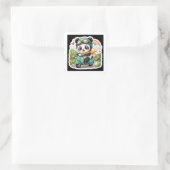 Zachte Baby Panda Leest Boek Sticker (Tas)