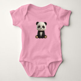 Zachte baby pandabody romper
