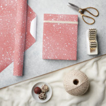 Zachte Baby Roze Stof Witte Glitter Patroon