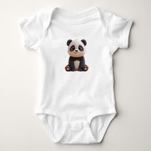 Zachte Babypanda Bodysuit (Voorkant)