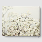 Zachte  Baby's Breath bruiloft Gastenboek (Achterkant)