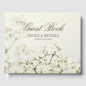 Zachte  Baby's Breath bruiloft Gastenboek (Voorkant)