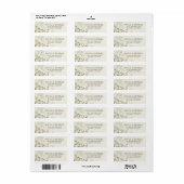 Zachte  Baby's Breath Etiket (Full Sheet)